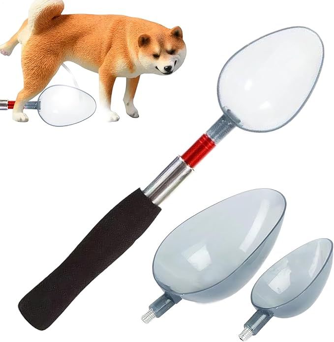 Dog Urine Collector - 100g Telescopic Reusable Urine Catcher with Handle, Pee Pickup for Puppy | for Indoors and Outdoors Vet Health Testing Sample Collection Tool for Large Small Dogs Hygiene