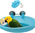 Bird Bathtub with Mirror Portable Bird Bath Bird Bathroom for Pet Parrots Bathing Tub Bath Box Bird Shower Bathtub Bird Cage Accessories (with Single Mirror)