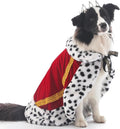Lovelyshop pet Serial Lux Fur Red Cat Dog Cloak for Halloween Costumes, King Queen Prince and Princess Cosplay-L