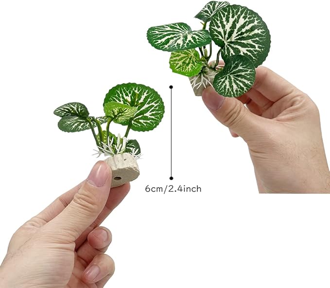 Smoothedo-Pets Betta Fish Tank Cave Decorations Aquarium Decoration Ornaments Accessories Betta Leaf pad Hammock (Fish Cave Toy-A)