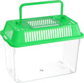 Baluue Mini Fish Tank Portable Handheld Aquarium with Handle Transparent Plastic Fish Bowl for Pet and Turtles Easy to Clean 5.90 X 3.54 X 4.33 Inches