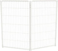 FXW Homeplus Unleashed Indoor Dog Playpen - Stress-Free and Safe Play, Heavy Duty 45 Inch 2 Panels Dog Pen for Large Dogs, White│Patented