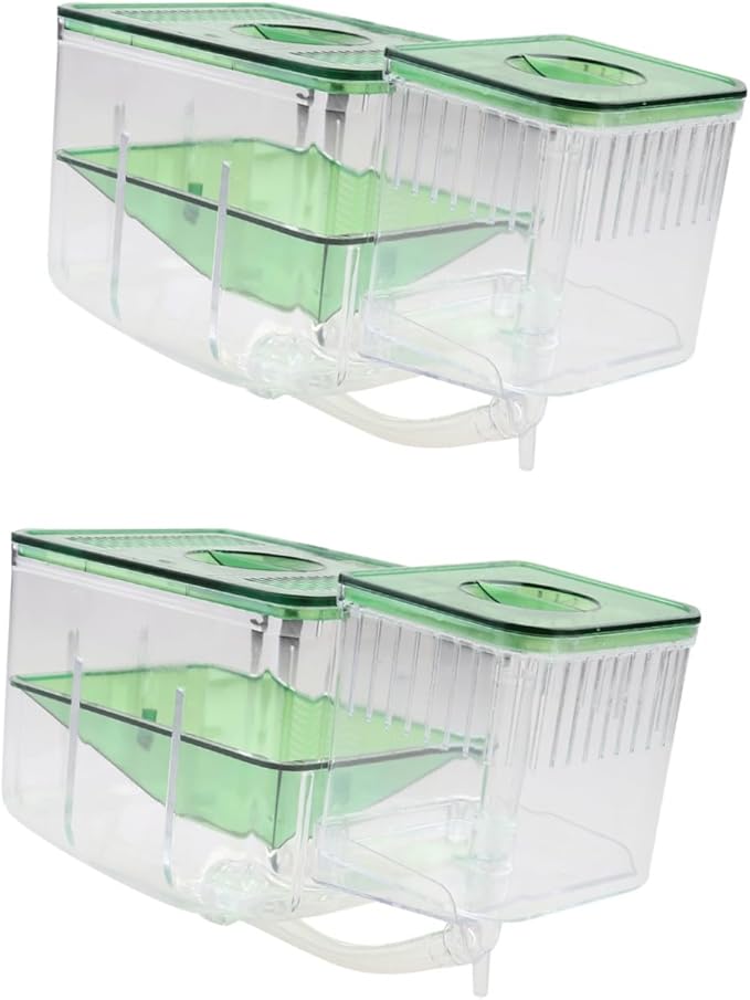 BESPORTBLE 2pcs Self-Guided Fish Breeding Tank Isolation Box Incubator for Hatching Fish Eggs Prevents Aquarium