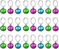 SKYPIA Round Dog Bells Dog Charm Bells Pet Pendant, 3 PCS Anti-Lost Training Bells for Collars, Suitable for Pet Pendant Accessories,1/2-Inch, Random