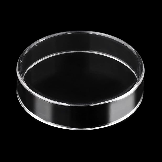 Aquarium Shrimp Feeder Dish Round Clear Fish Tank Feeding Dish Bowls (85mm)