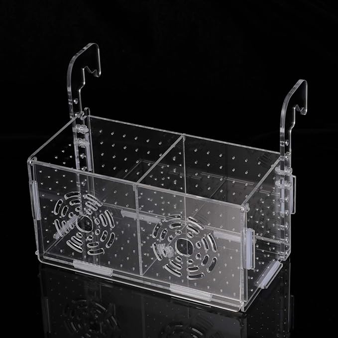 POPETPOP Fish Breeding Box - Box for Fish Tank Acrylic Acclimation Hatchery Incubator Aquarium for Small Shrimp