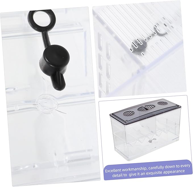 Multi-use Fish Isolation Box for Aquarium Breeding Box Feeding Slot Drainage Outlet