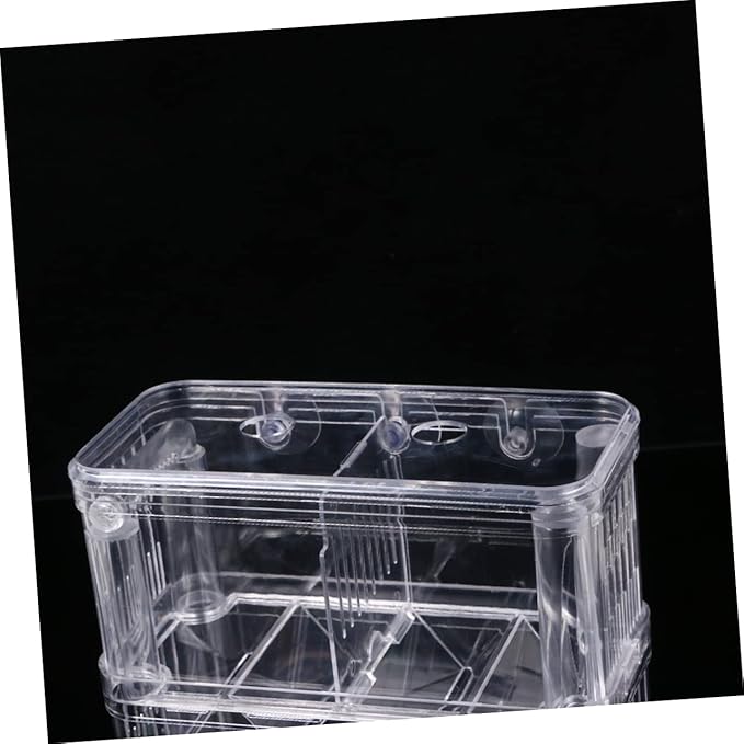 NOLITOY Ornamental Fish Habitat Box Fish Hatching Box Aquarium Breeding Tank Double Layer Incubator Safe and Easy to Clean
