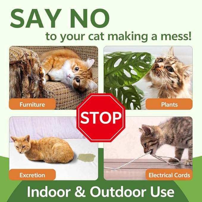 200ML Cat Deterrent Spray & Pet Anal Gland Spray 120ML - Anti-Scratch for Furniture & Fast Relief for Anal Glands Soothes Itching