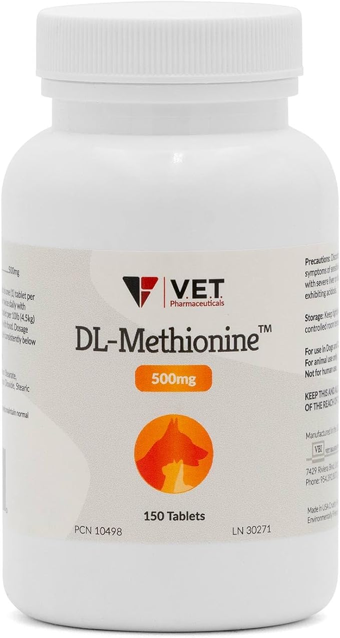 DL Methionine Tablets, 500mg, 150ct