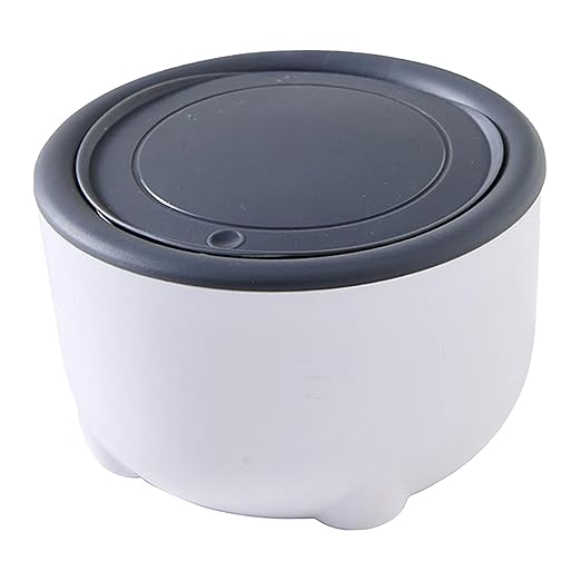 Cat Litter Trash Can Pet Bin,Lightweight,Portable,Sturdy,Garbage Can with Press Type Lid Pet Accessories, Gray