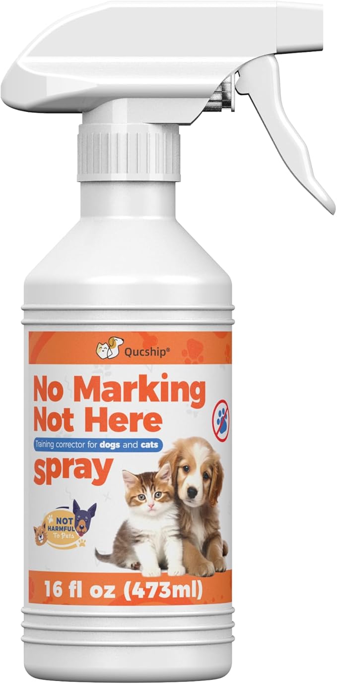 Qucship 16oz Control Your Dog's Indoor Behavior with This Special Spray, Stop Your Dog Wrong Marking with This Solution, Keep Your Home Clean with Our Dog Training Spray