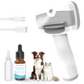 Pet Steam Brush for Dogs & Cats – Self Cleaning, 3 in 1 Hair Removal Comb Steam for Thinning & Grooming for Long & Short Haired Pets, Includes Pet Essence