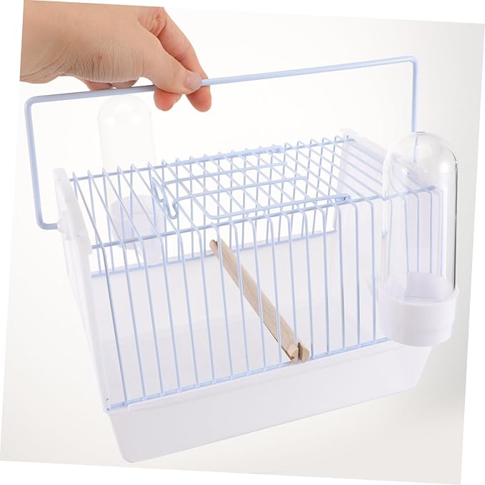 1set Portable Lightweight Bird Carrier Cage Handle Parrot Travel Cage for Small Pets Breathable Design for Comfort and Security for Outdoor Adventures