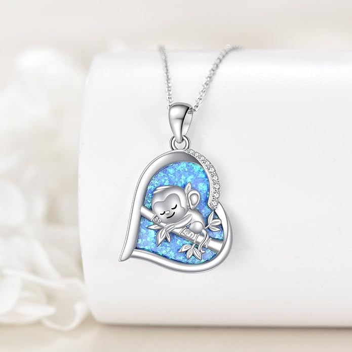 KZX Cat/Dog/Phoenix/Eagle/Whale/Shark/Puffin/Starfish/Chicken/Butterfly/Owl/Bee/Frog/Seahorse Necklace Sterling Silver Animal Pendant Jewelry Gift for Women