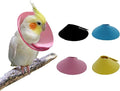 4 Pcs Bird Cone Collar, Pet Parrot Anti-bite Elizabethan Collars, Bird Collars for Feather Plucking for Lovebird Budgerigar Cockatiel Cockatoo Parrots (Mix Colors)