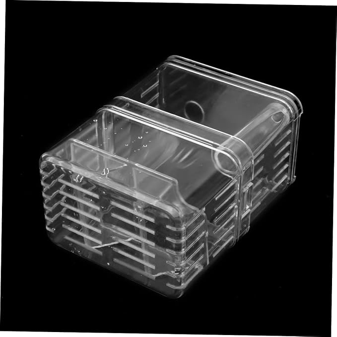 POPETPOP Aquarium Fish Breeding Incubator Box Floating Hatchery for Fish Large Acrylic Cover