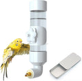 Bird Drinker Waterer Parakeet Water Dispenser for Cage Bird Drinking Water Bottle Parrot Automatic Drinking Device for Budgie Cockatiel Lovebirds Canary Finch (10.5oz/300ml)
