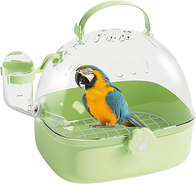 Bird Carrier Cage | Small Animal Carrier with Water Drinker,Breathable Carrier Accessory for Birds and Small Pets,Spacious Design For Sparrows Macaws Cot