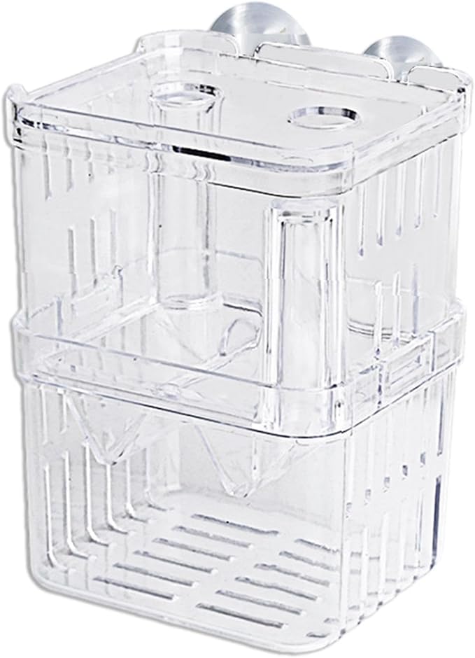 Fish Breeding Box - 20.5*9.5*9.9cm Acrylic Hatchery Incubator Tank Fish Tank Divider | Fishes Tanks Incubator Breeding Box | Aquarium Breeder BoxFish Acclimation Boxes Nursery For Injured Hatchery Inc