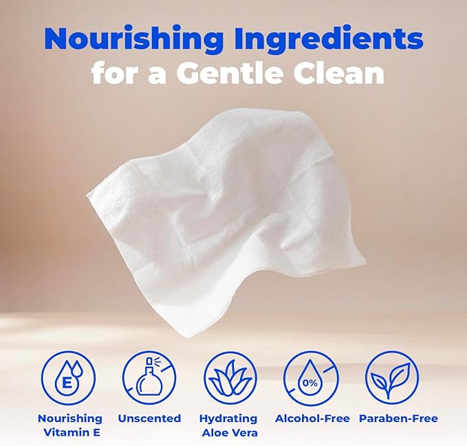 Best Pet Supplies 8" x 9" Large Unscented Dog Wipes - Cleaning and Deodorizing for Paws and Coat - Gentle Formula with Aloe Vera Vitamin E for Puppies and Cats - 100 Count