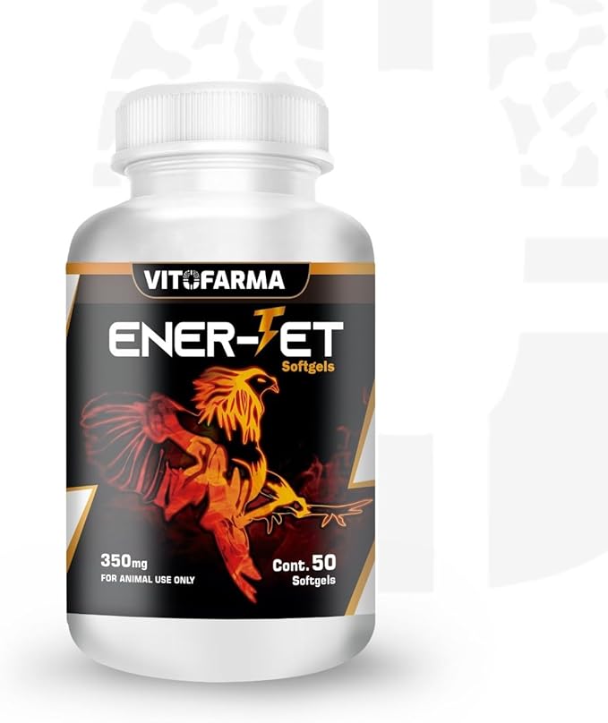 Ener-Jet Energy Booster for Roosters – 50 Softgels | Multivitamin Supplement for Birds | Supports Energy & Vitality
