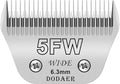 5FW Detachable Dog Grooming Wide Blades,Compatible with Andis,Oster A5,Wahl KM10 Series Clippers,Cut Length 1/4"(6.3mm)