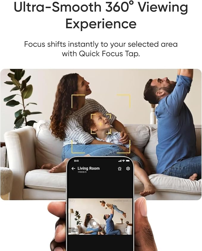 eufy Security 4K UHD Indoor Camera E30 (2-Pack),360° Pan Tilt,AI Auto Tracking,Color Night Vision,Pet/Baby Camera with Two-Way Audio,AI Human/Pet Detection,Works with HomeKit,No Monthly Fee, White