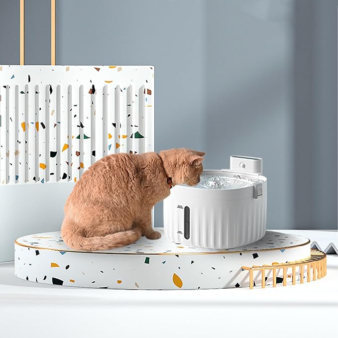 HANAMYA Automatic Pet Water Fountain with Smart Sensing System, 2L Capacity