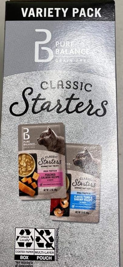 Pure Balance Grain Free, Classic Starters Goumet Cat Treats