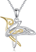 KZX Cat/Dog/Phoenix/Eagle/Whale/Shark/Puffin/Starfish/Chicken/Butterfly/Owl/Bee/Frog/Seahorse Necklace Sterling Silver Animal Pendant Jewelry Gift for Women
