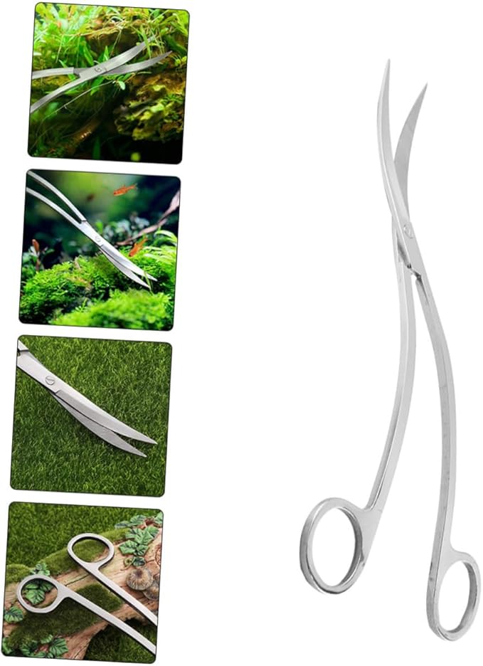 Stainless Steel Wave for Aquatic Plants Trimming Tools for Aquarium Maintenance Rustproof Design for Smooth Cutting and Easy Handling for Low-growing Carpet Plants
