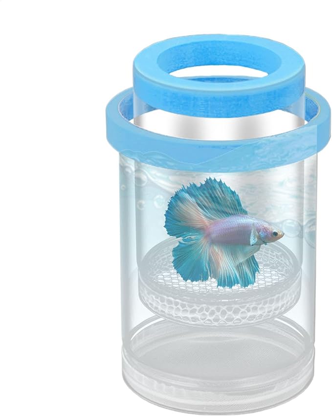 3 Pack Floating Fish Isolation Box for Aquarium Tank, Floating Breeder Hatching Box Clear Hatchery Incubator for Baby Fish Betta Guppy Clownfishes