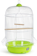 Maykoosh Artisanal Attic Small Round Bird Cage with Graceful Design, Durable Metal Construction, Compact Size, and Comfortable Space