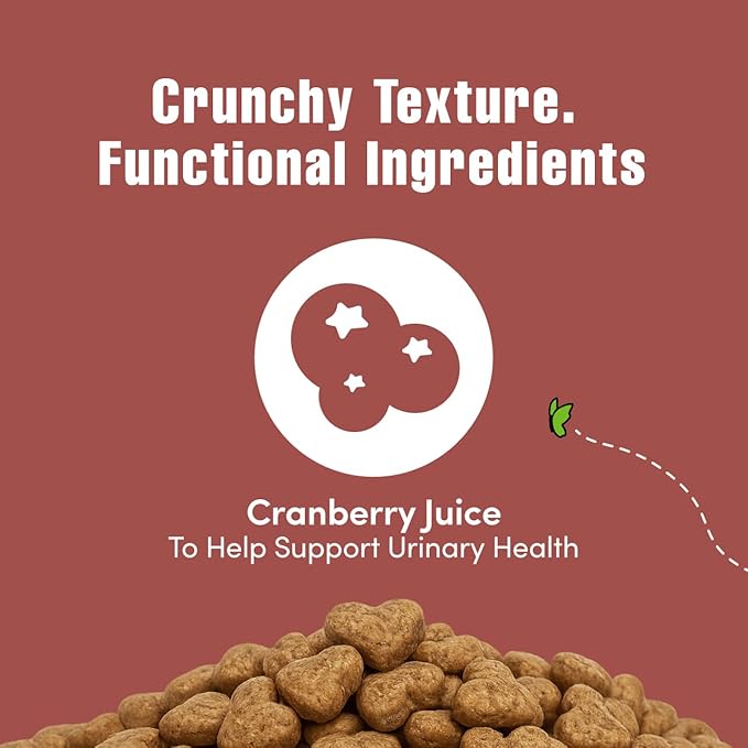 Get Naked Urinary Health Crunchy Treats For Cats, Cranberries, (1 Pouch), 2.5 Oz