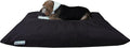 Dogbed4less Shredded Memory Foam Pillow Dog Bed with Waterproof Liner and Machine Washable Cover (After Dark Oxford, Large 48"X29")