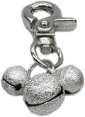 Mirage Pet Products Lobster Claw Bell Charm for Pets, Silver