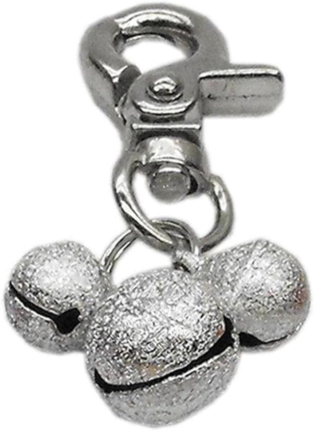 Mirage Pet Products Lobster Claw Bell Charm for Pets, Silver