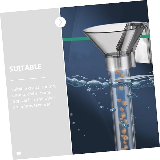 Multifunctional Fish Tank Feeder Tube Aquarium Feeder for Shrimp and Fish Feeding Aquarium Accessory Kit with Feeding Ring