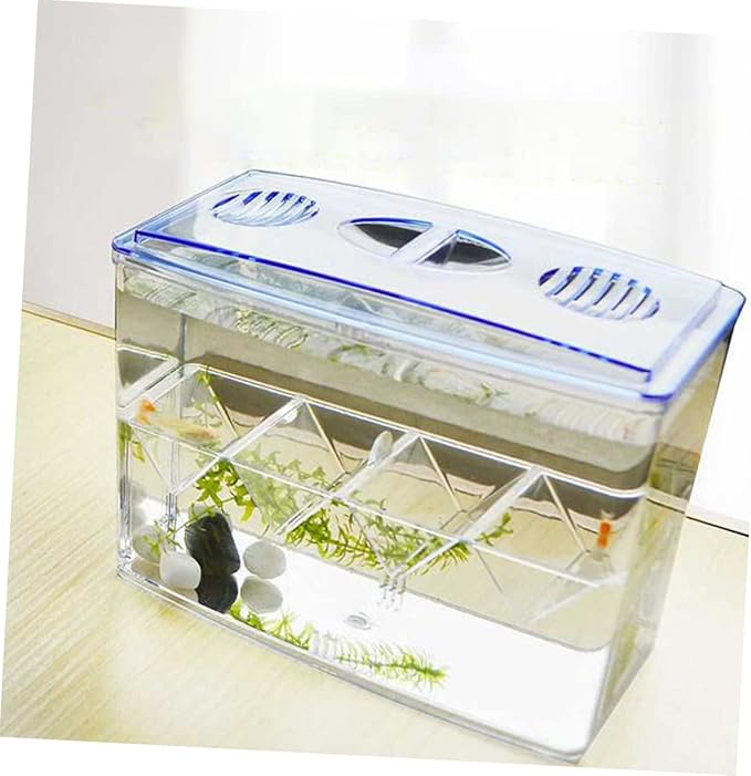 1pc Small Fish Breeding Tank Breathing Freestanding Self-Floating Isolation Box for Hatching and Incubation of Fish Fry