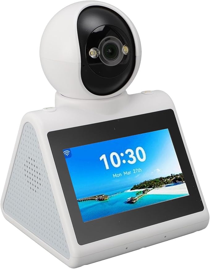 Two Way Video Calling Camera with 4.3 HD Screen, 1080P 2MP Indoor Home Nanny Camera Baby Elder Dog Pet Camera with AI Voice Function, Smart Security Camera Monitor