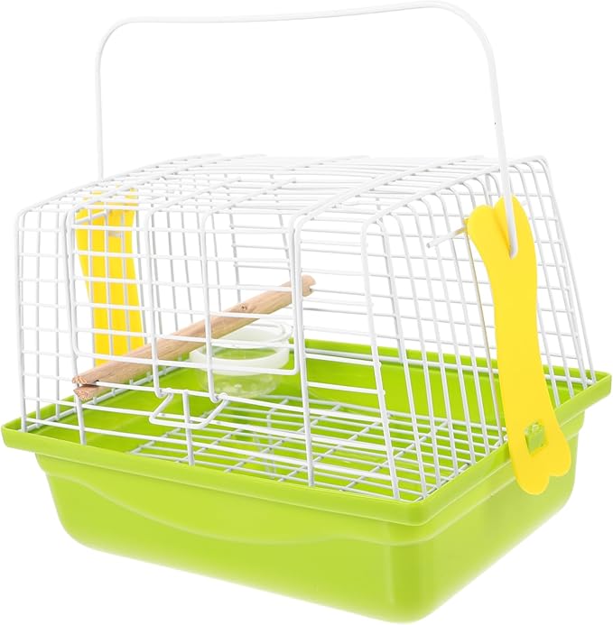 HANABASS 1Set Portable Bird Carrier Cage Travel Parrot Cage with Handle Convenient for Outings and Trips for Parrots and Birds Durable and Construction