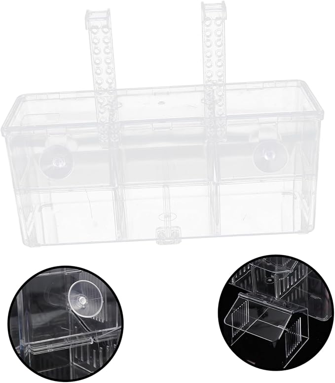 Aquarium Isolation Box Fish Breeding Box Incubator Guppy Breeding Tank Holder