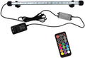 15 inches LED Aquarium Light, 2.5W Fish Tank Light Underwater Light Submersible Crystal Glass Lights, 21 LED Beads 12 Colors 19 Modes Brightness Adjustable Memory Function IP68 Waterproof
