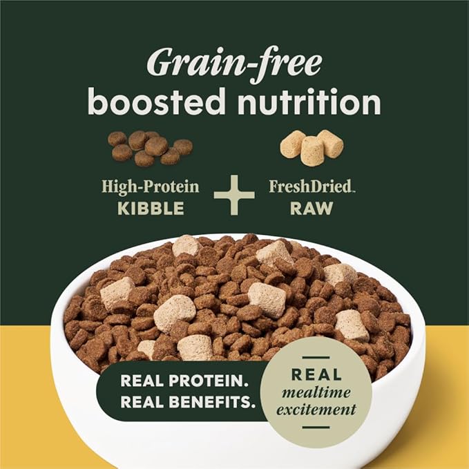 Instinct RawBoost, Natural Dry Dog Food with Freeze-Dried Pieces, High Protein, Grain-Free Recipe - Real Chicken, 3.5 lb. Bag