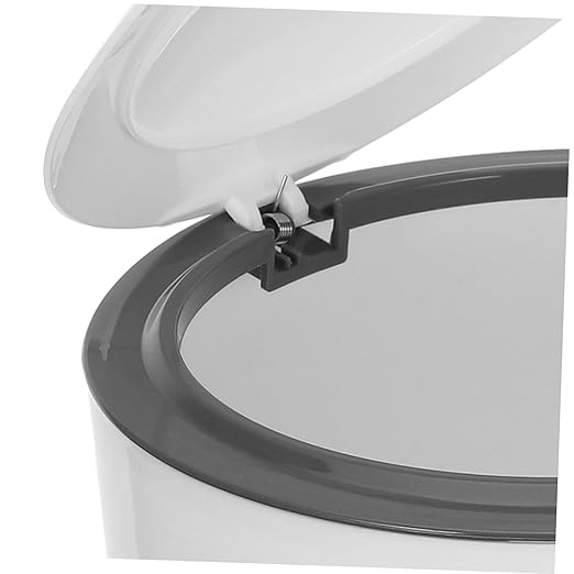 1 Set Litter Trash Bin with Lid One Button Operation Includes Trash Bags Decorative Small Plastic Waste Container for Cat Litter for Fresh Indoor Air