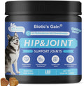 Biotic’s Gain Hip & Joint Soft Chews for Dogs | Glucosamine, MSM, Chondroitin & Turmeric | Hemp Seed Oil for Mobility | Tasty Chews for Senior & Active Dogs (120, Hip & Joint Care)