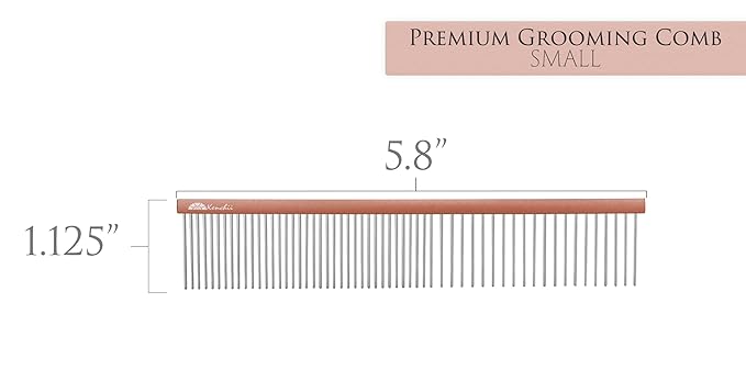 Kenchii Premium Satin Rose Gold Grooming Combs (Small)