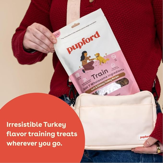 Pupford Soft & Chewy Training Treats for Dogs & Puppies (Turkey, 5 oz)