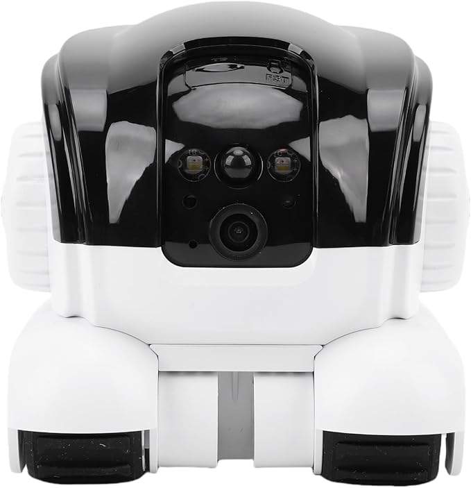 Dpofirs Indoor Camera for Home Security Baby Monitor Dog Pet Camera, Automatic Pet Tracking, Pet Interaction, PIR Motion Detection, with Phone App